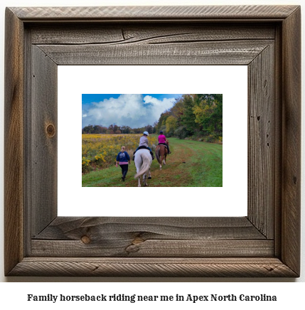 family horseback riding near me in Apex, North Carolina